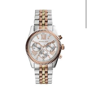 Michael Kors 3-Tone Silver, Rose Gold, Gold Watch